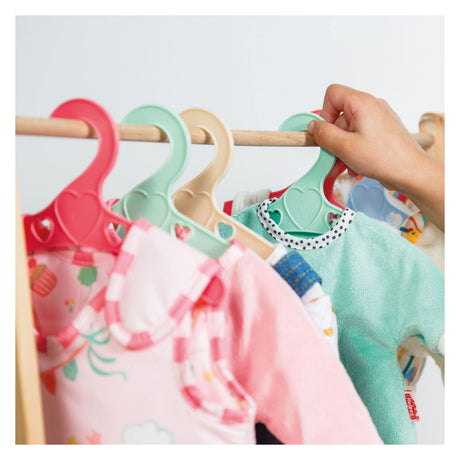 Perchas para muñecas Heless colores pastel - 6 uds.