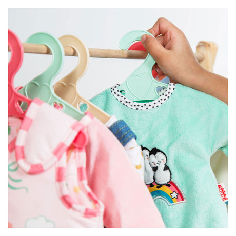 Perchas para muñecas Heless colores pastel - 6 uds.