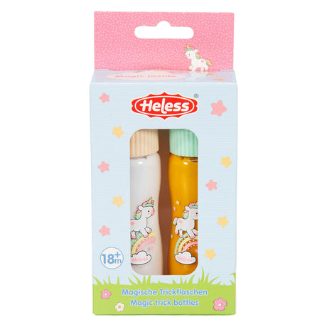 Juego de biberones para muñecas mágicas Heless unicornio - 2 piezas.