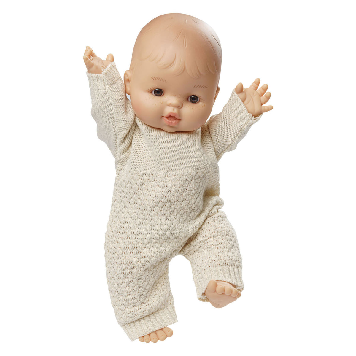 Muñeca bebé Heless para niñas con pelele de punto - 34 cm