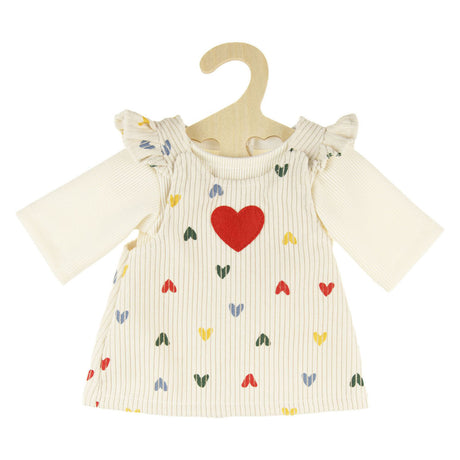 Muñeca bebé niña Heless con vestido de pana - 34cm