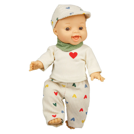 Muñeco bebé Heless boys con traje de pana - 34cm