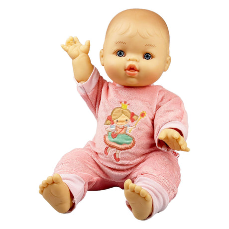 Muñeca bebé Heless para niñas con mameluco de terciopelo princesa emily - 34cm