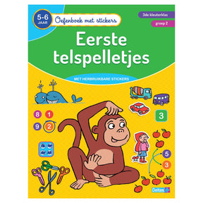 Libro de práctica de deltas con pegatinas - primer juego de contar