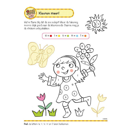 Libro de ejercicios de Deltas con pegatinas - Primeros juegos de lectura (5-6 años)