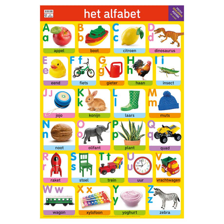 Póster educativo de Deltas - El alfabeto