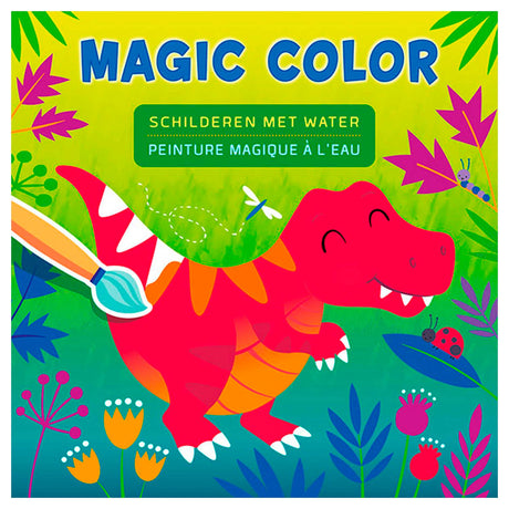 Cuadro de dinosaurio color mágico Deltas con agua