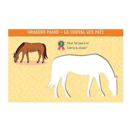 Tarjetas de plantilla de deltas cómo dibujar caballos.