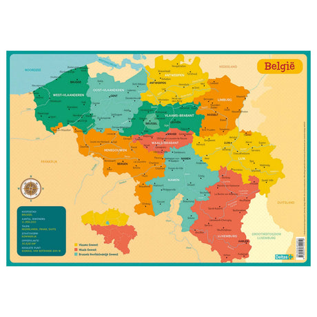 Montaña rusa educativa Deltas - mapa Bélgica