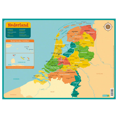 Montaña rusa educativa Deltas - mapa de los Países Bajos