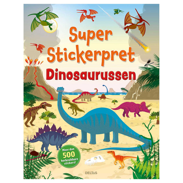 Súper pegatina divertida de Deltas - dinosaurios
