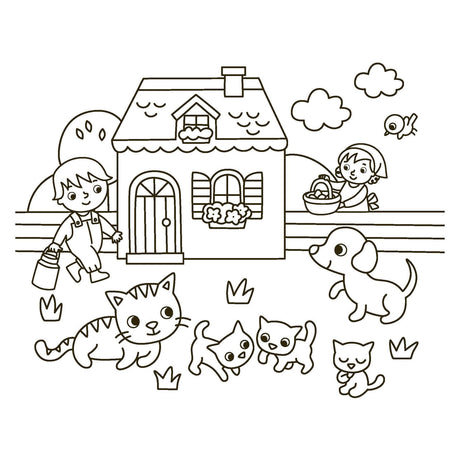 Coloración feliz de los deltas - los animales de la granja
