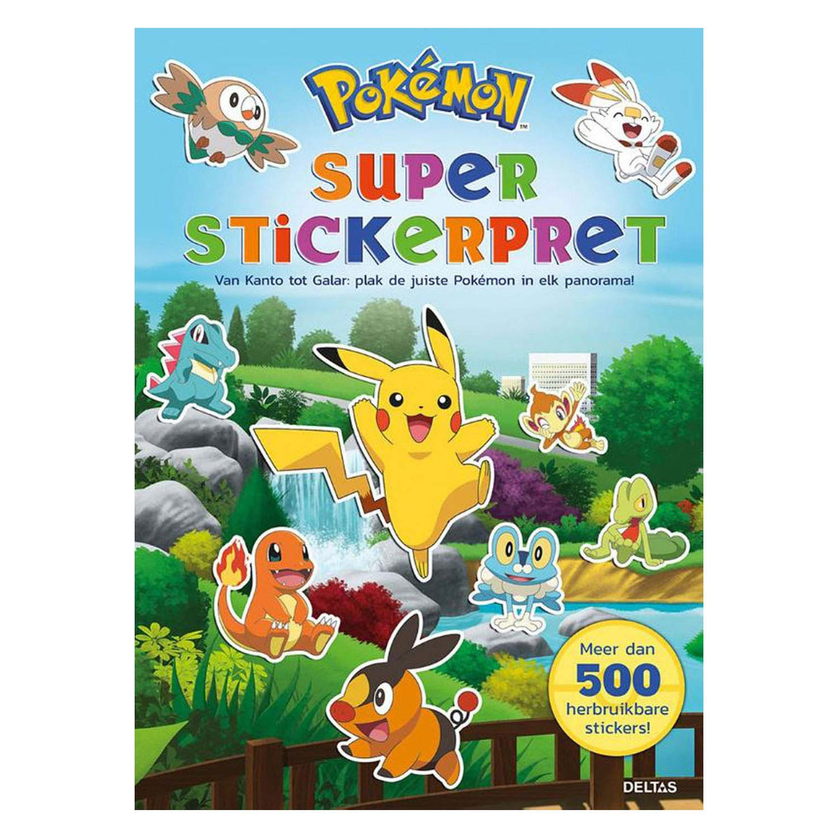 Diversión súper pegatina de pokemon deltas