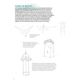 Libro de hobby de los deltas aprendiendo a dibujar edificios paso a paso.