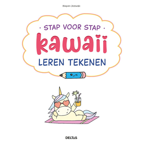 Libro de hobby Deltas paso a paso kawaii aprendiendo a dibujar
