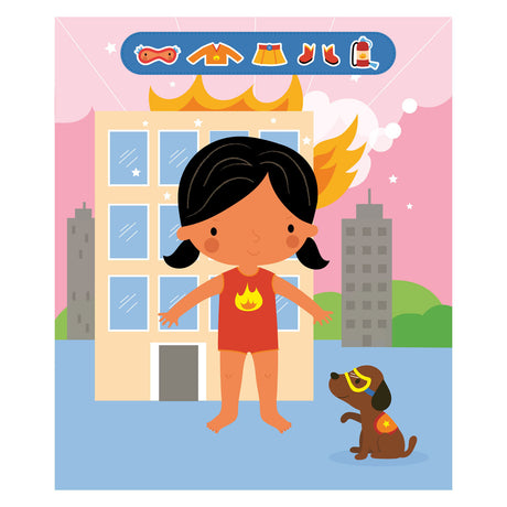 Diversión de pegatinas de Super Girls de Deltas - muñecas de vestir Diversión de pegatinas de Super Girls - muñecas listas para usar