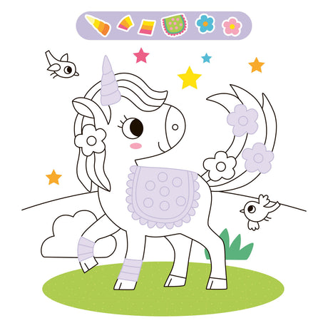 Desfile de pegatinas de unicornios de Deltas