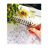 Aprende a dibujar flores paso a paso.