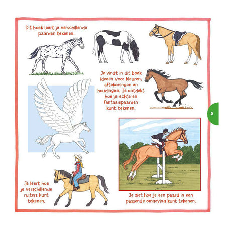 Deltas aprendo a dibujar caballos.