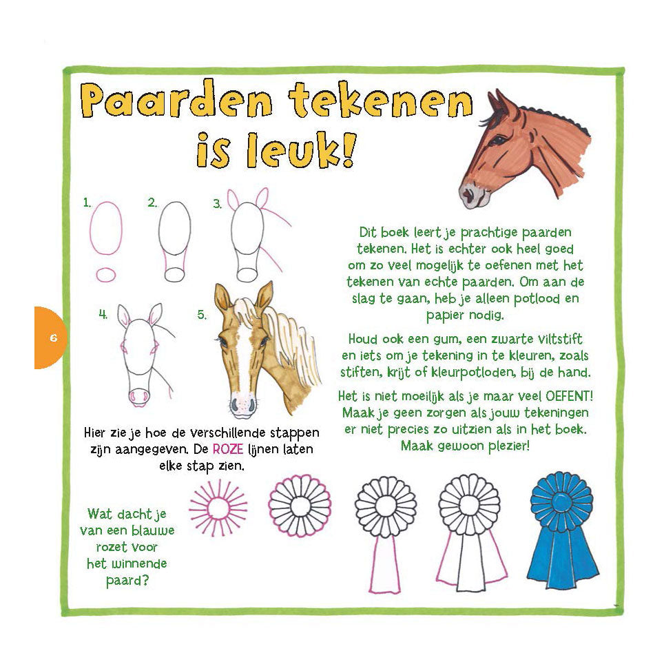 Deltas aprendo a dibujar caballos.