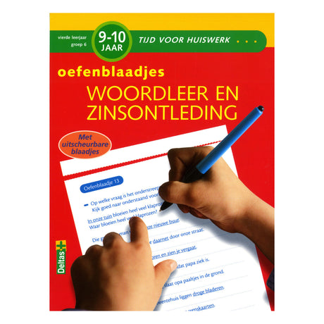 Fichas de práctica Deltas de ortografía (9-10 años) aprendizaje de palabras y análisis de frases.