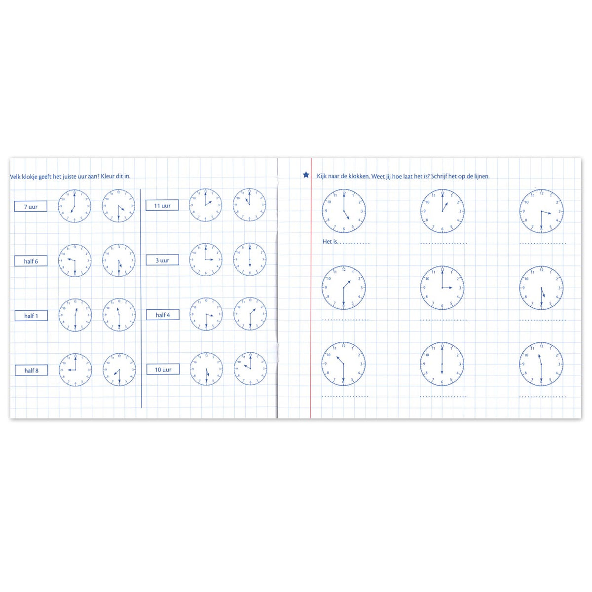 Deltas mi cuaderno de practica el reloj 7-9 años