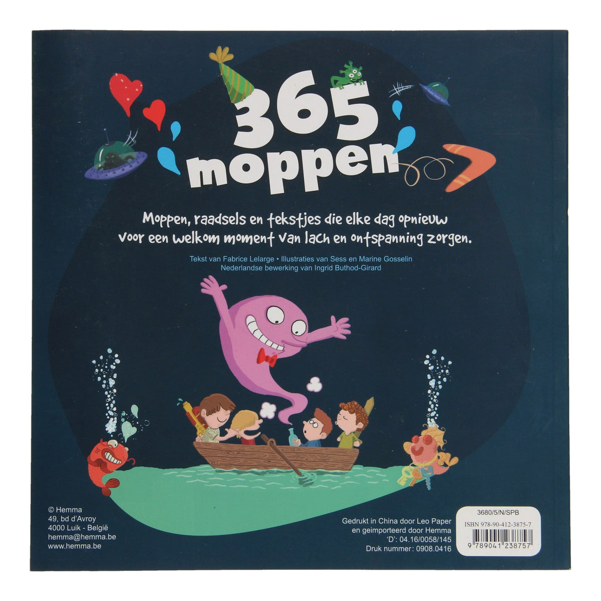 Libro de chistes con 365 chistes.