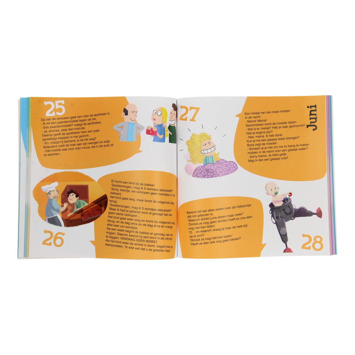 Libro de chistes con 365 chistes.