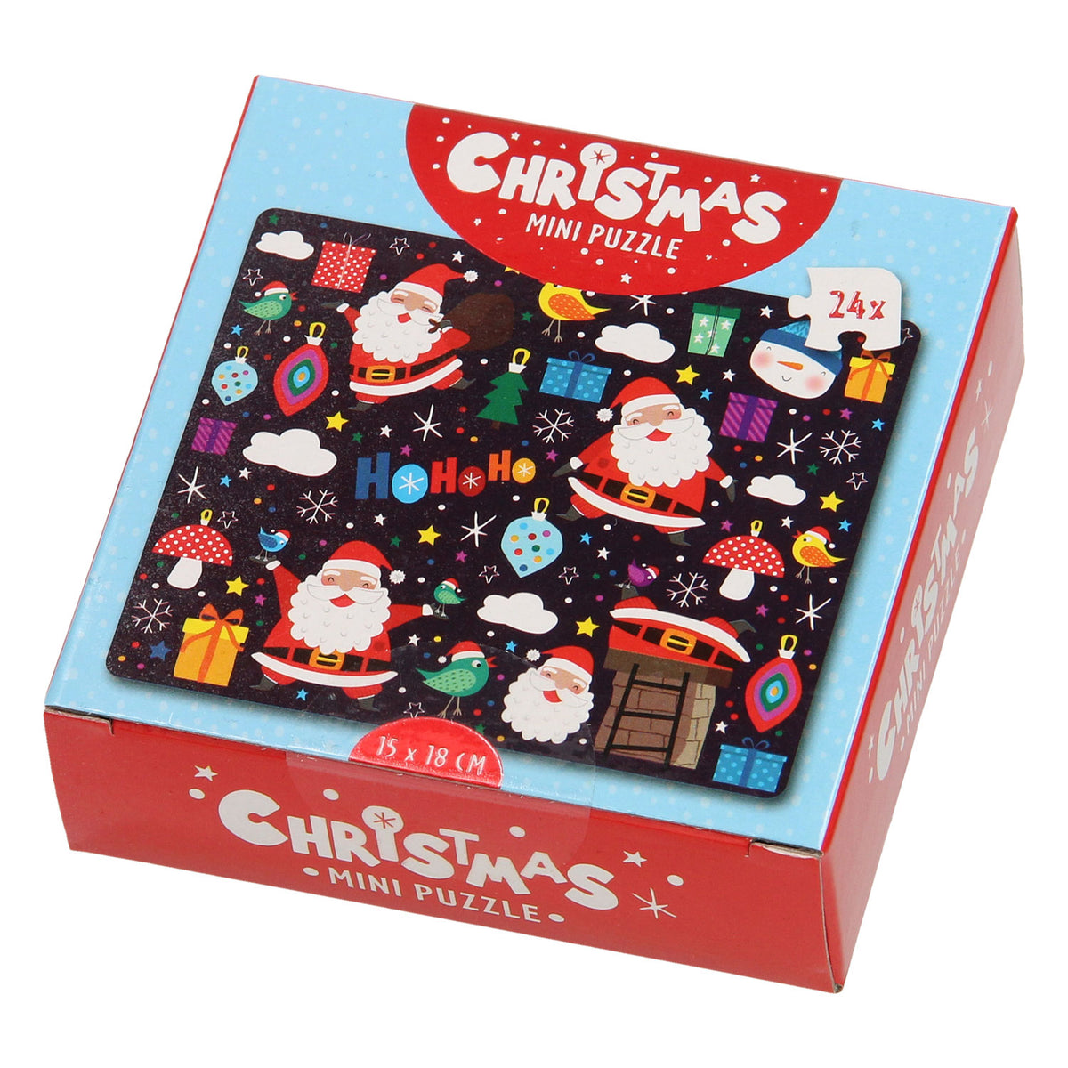 Minipuzle navideño de Wins Holland, 24 uds.