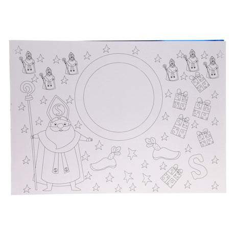Libro para colorear de manteles individuales Wins Holland Sinterklaas, 12 uds.