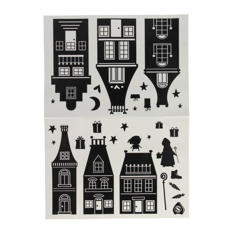 Gana pegatinas de ventana con silueta de Holanda Sinterklaas
