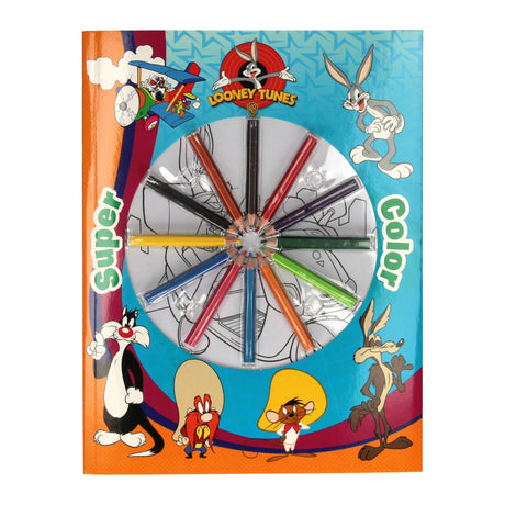 Libro especial Holanda BV libro para colorear súper color Looney Tunes con lápices