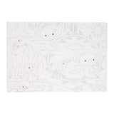 Gana libro para colorear mantel individual de Holanda - selva