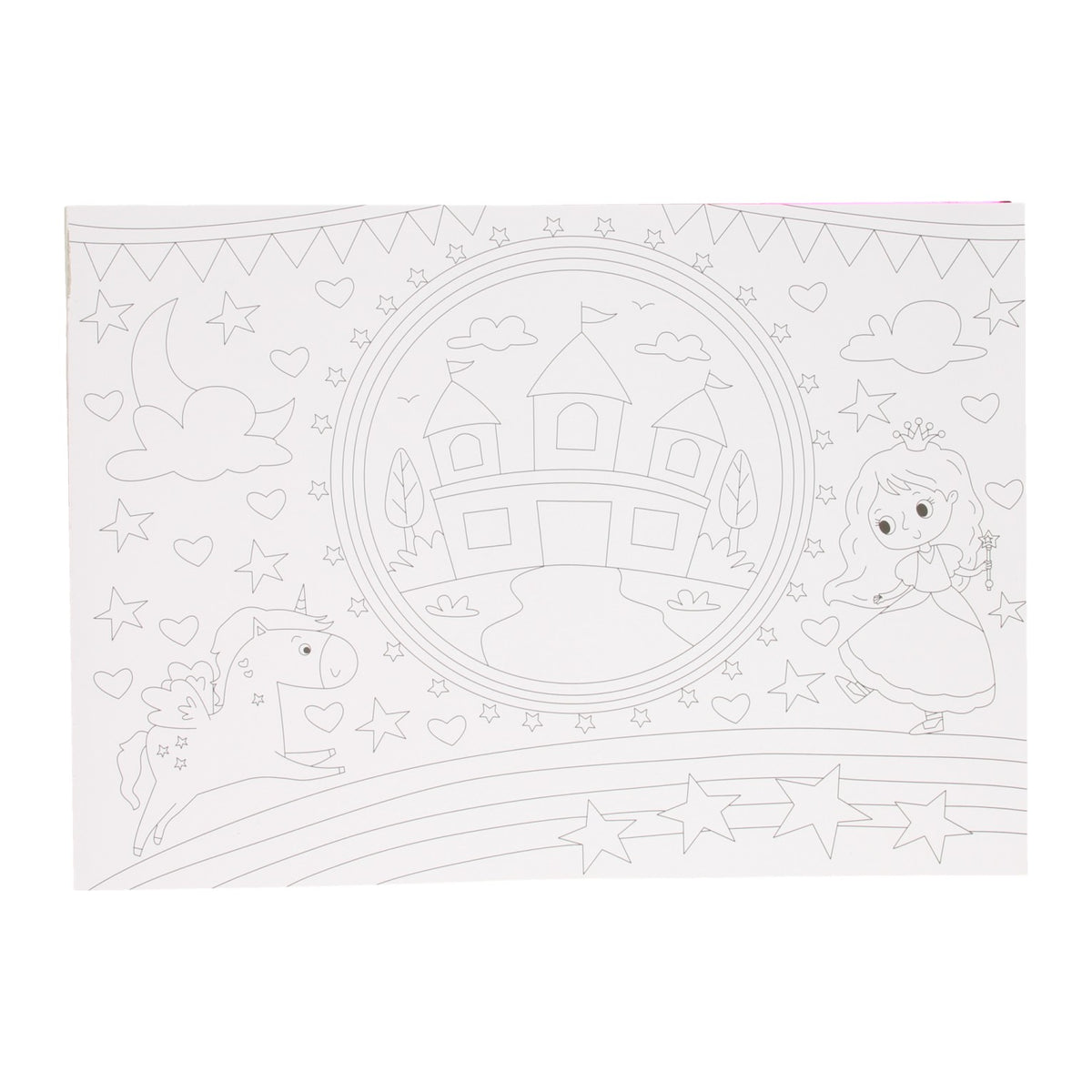 Gana libro para colorear mantel individual de Holanda - unicornio