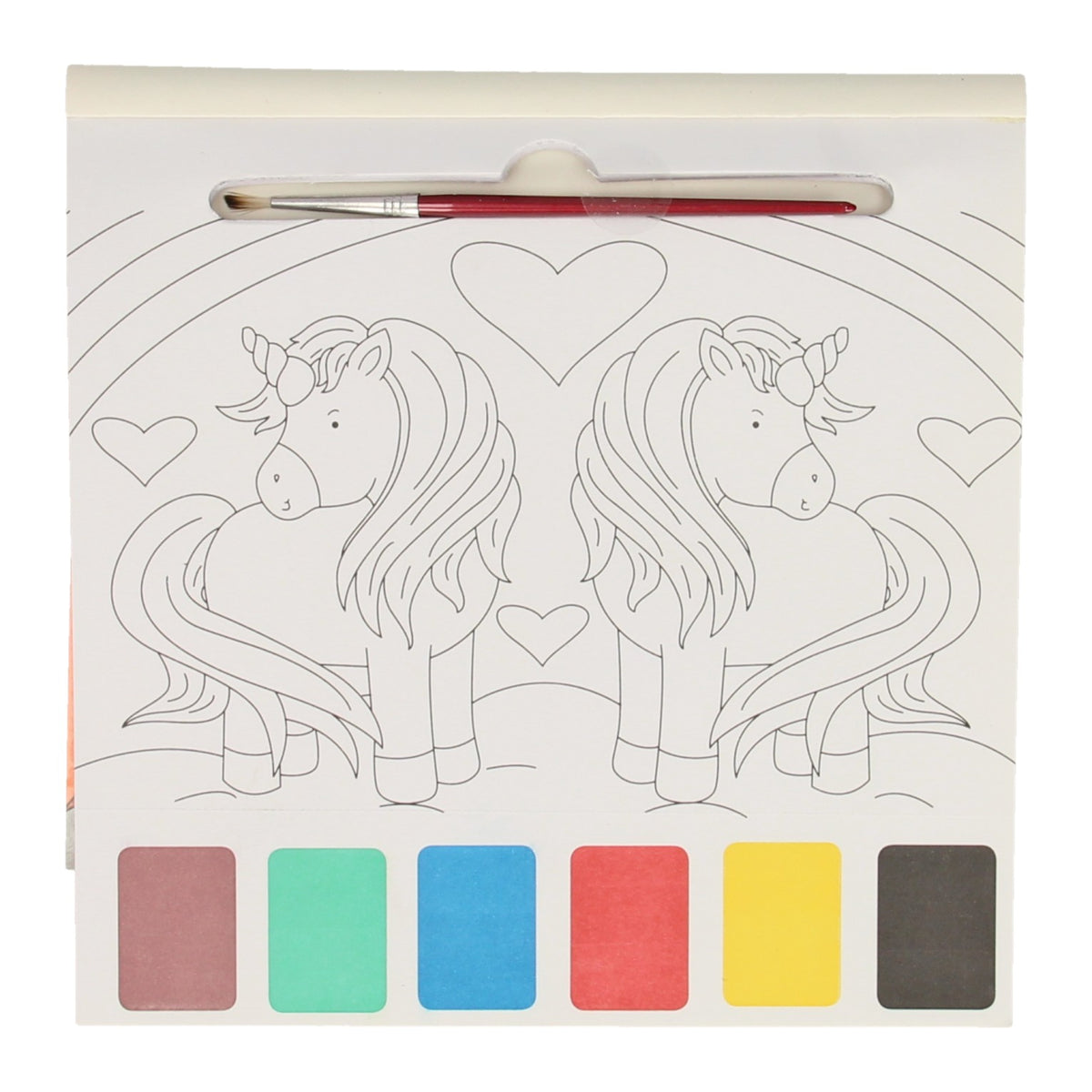 Wins holland acuarela juego de libro para colorear unicornio