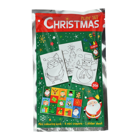 Gana Holanda traktatiesetje kerstmis kleurset met krijtjes en stickers