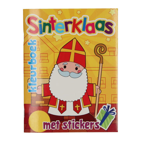 Libros especiales Países Bajos, por ejemplo, libro para colorear de Sinterklaas con pegatinas