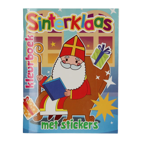Libros especiales Países Bajos, por ejemplo, libro para colorear de Sinterklaas con pegatinas