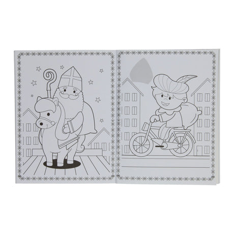 Libros especiales Países Bajos, por ejemplo, libro para colorear de Sinterklaas con pegatinas