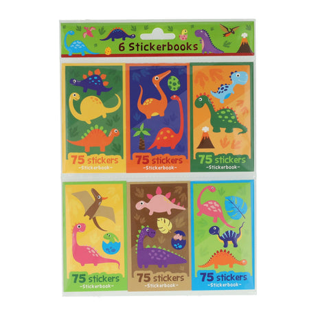 Dinosaurio con folletos adhesivos de Wins Holland, 6 uds.