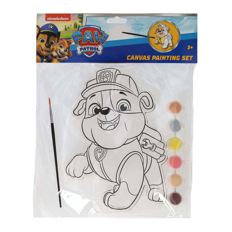 Gana pintura en lienzo de la Patrulla Canina de Holanda - escombros - incluye pincel y 6 colores de pintura