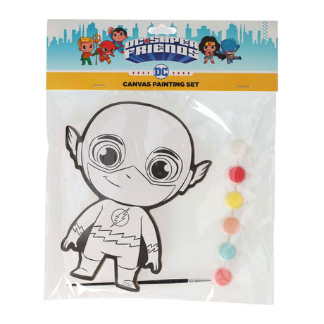 Wins Holland lienzo pintado DC Comics - Flash que incluye pincel y 6 colores de pintura