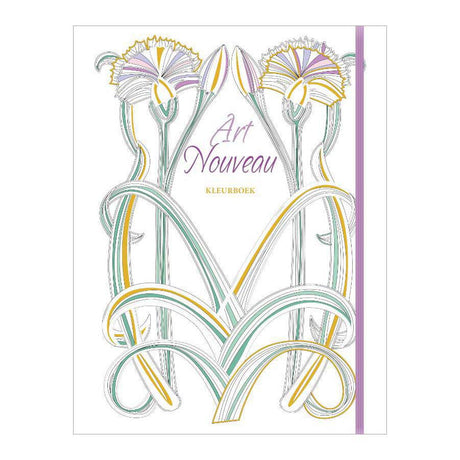 Libro para colorear editoriales Rebo: art nouveau adulto