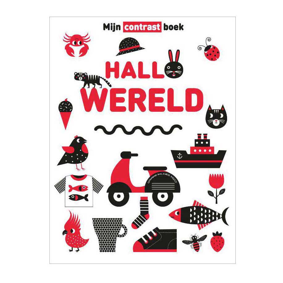 Editorial Rebo el libro de contrastes: hola mundo 1+