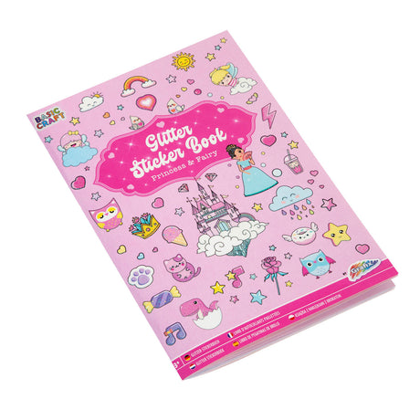 Libro de pegatinas con purpurina Creative Craft Group A5 - rosa