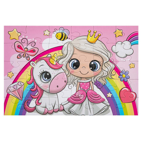 Puzzle de grupo de manualidades creativas unicornio, 30 piezas.
