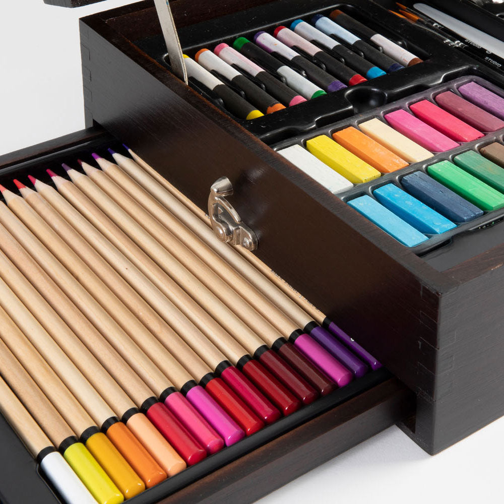 Maleta creativa de madera de lujo Creative craft group, 115 uds.