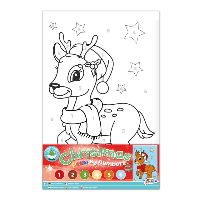 Creative Craft Group XMAS Pintura en lienzo por números Reno