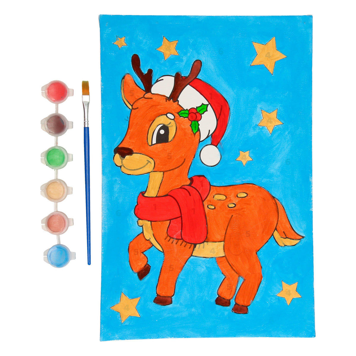 Creative Craft Group XMAS Pintura en lienzo por números Reno