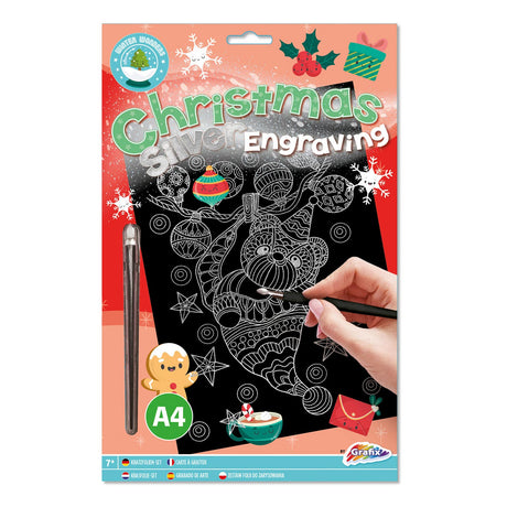 Grupo de artesanía creativa Arte de grabado artesanal navideño, incluido escribano